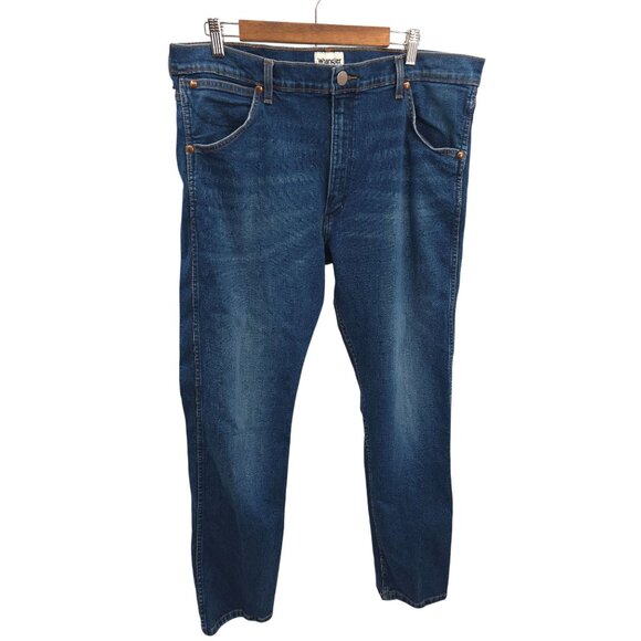 Wrangler Icons Demin Blue Jeans Size 40X32 Straight Leg Denim Stretch - Picture 4 of 6